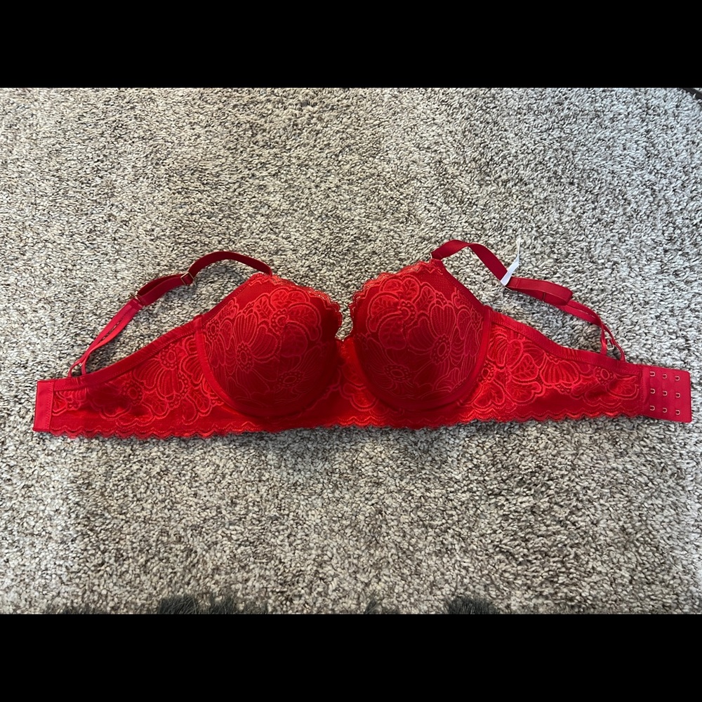 Red Lace Aerie Bra